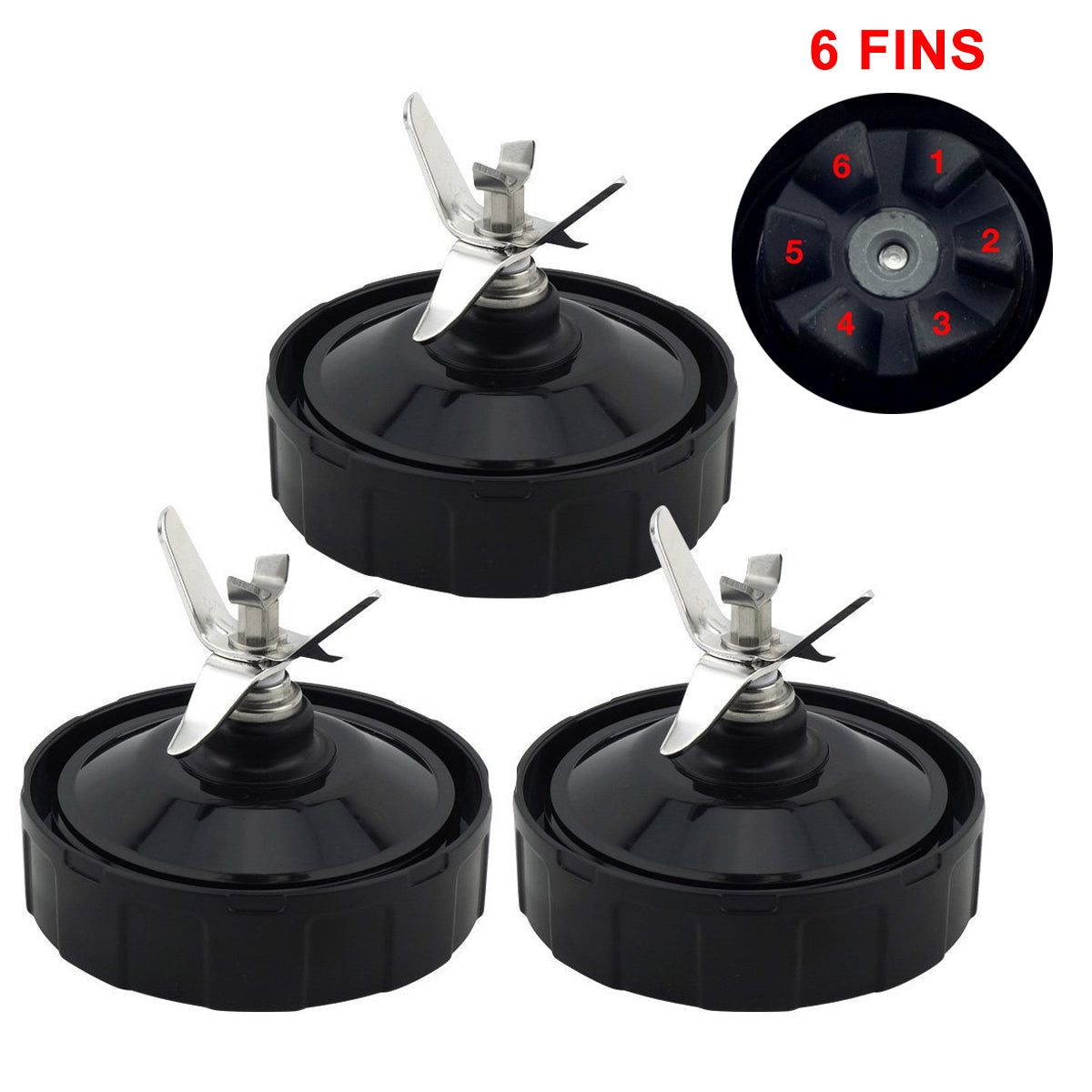 3 Pack Nutri Ninja Pro Extractor Blade Replacement Part 431KKU480 for Auto-iQ BL480 BL681A BL682 BL640