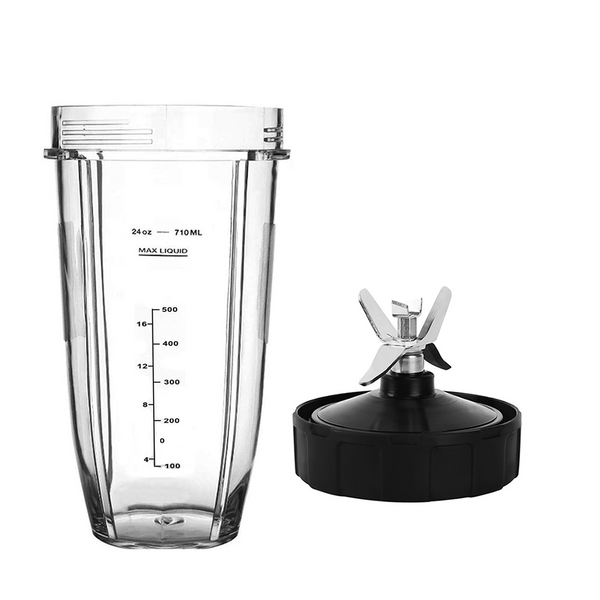 Blender Cup Replacement For Nutri Ninja Blender Cup, Blender Replacement  Parts, Blender Parts (24 Oz/710 Ml)