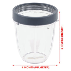 18 oz short cup with lip ring extractor blade for nutribullet lean nb 203 1200w blender