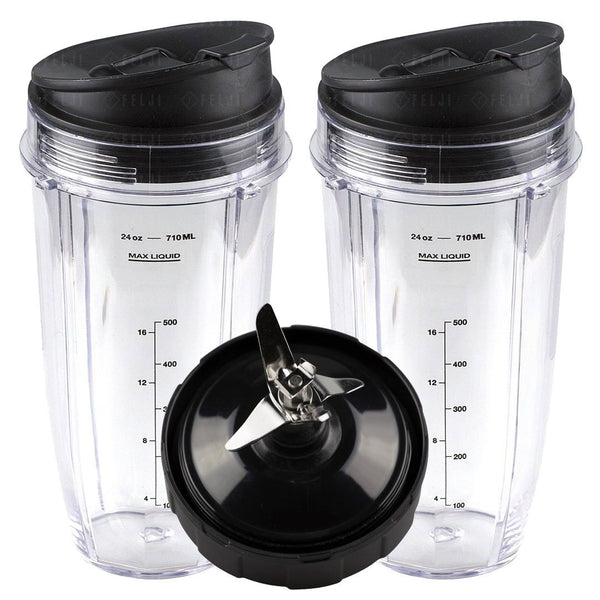 24Oz Blender Cups Compatible for Nutri Ninja Blender BL480 BL490