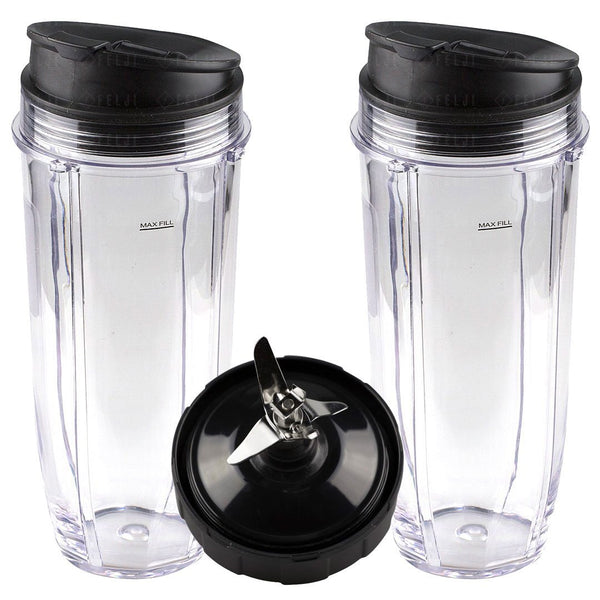  32OZ Cup for Ninja Blender with Lid and Cup Brush for