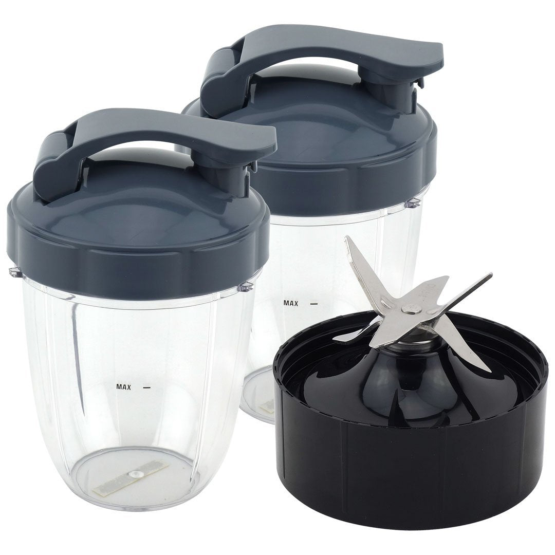 2 pack 18 oz short cup with flip to go lid extractor blade for nutribullet lean nb 203 1200w blender