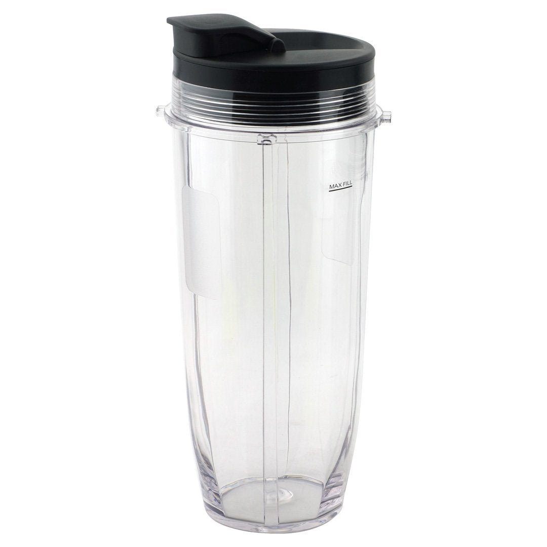 32 oz cup with spout lid replacement for nutri ninja blendmax duo with auto iq boost parts 407kku641 528kkun100