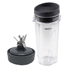 nutri ninja 16 oz cup with lid and extractor blade model 303kku 305kku 307kku for bl660 bl663 bl663co bl665q bl740 bl780 bl810 bl820 bl830