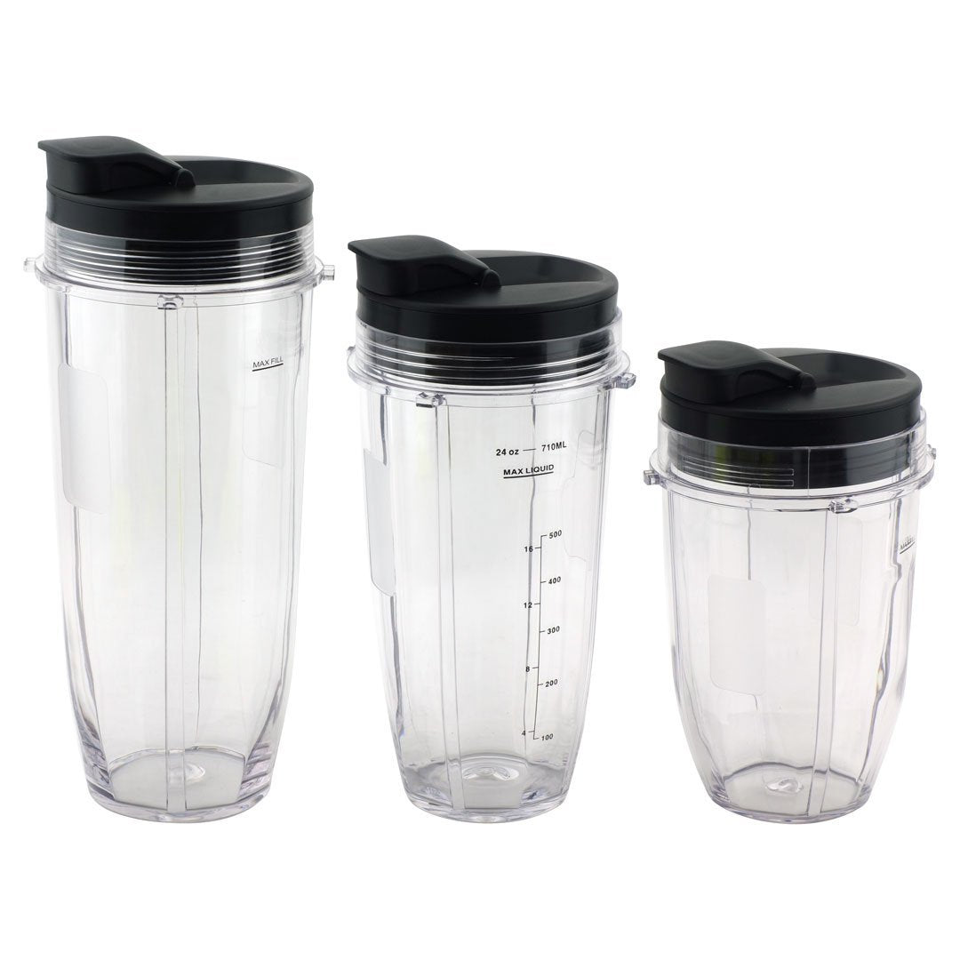 Replacement 24oz For Ninja Blender Cup, 24oz Cups With 7 Fins