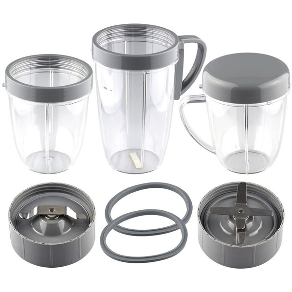 32 oz Colossal Cup and Extractor Blade Replacement Parts Compatible with Nutribullet 600W 900W Blenders NB-101B NB-101S