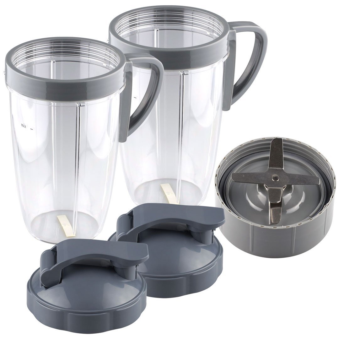 nutribullet extractor blade 2 24 oz tall cup with handled lip ring and flip to go lids