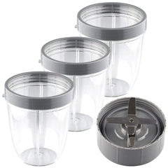 nutribullet extractor blade 3 18 oz short cups with lip ring