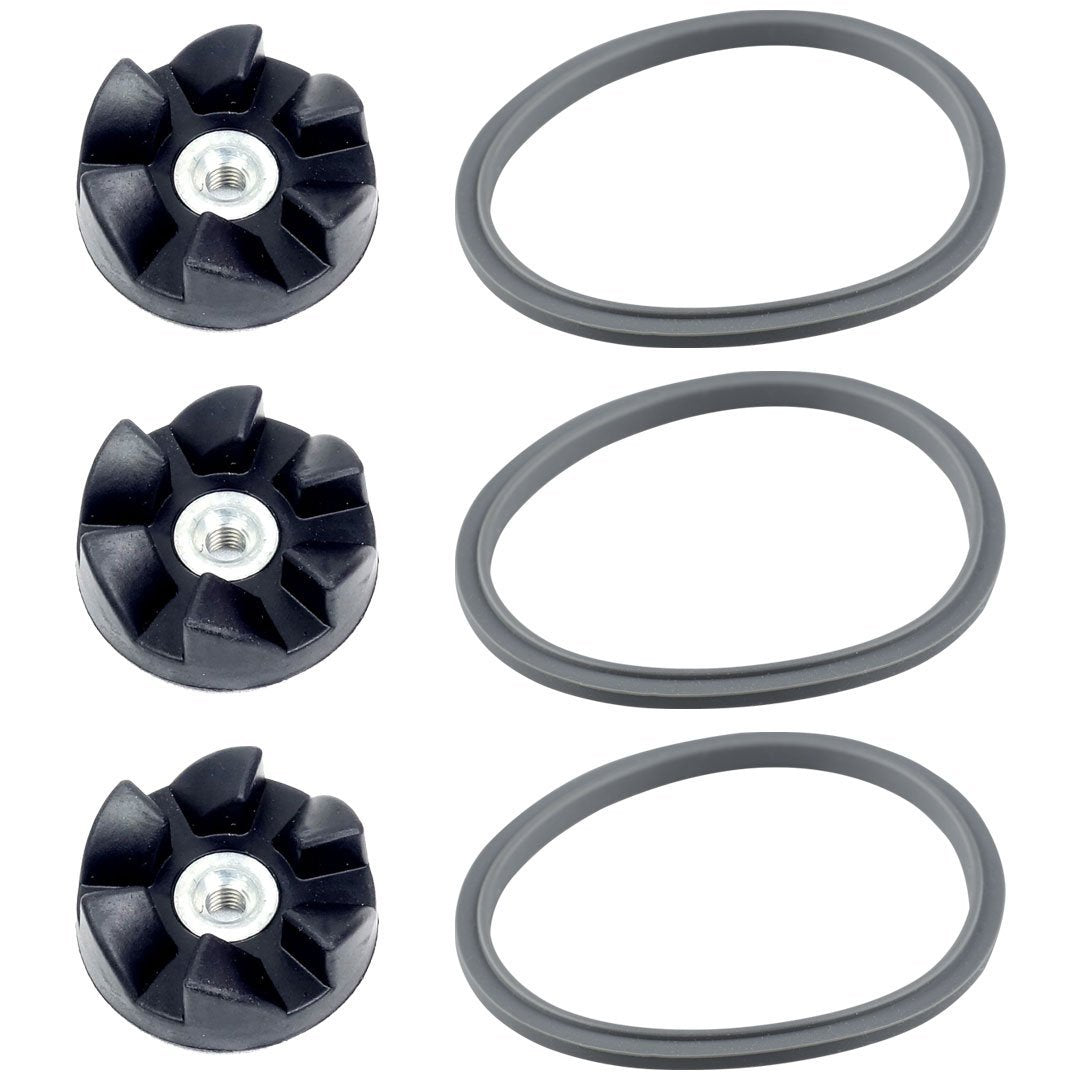 3 pack nutribullet rubber blade gear gasket combo 600w 900w